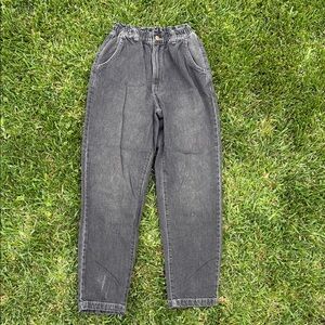 BDG Black Pull On Mom Jeans with Timeless Style